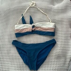 PilyQ/ PQ Swim striped bikini, size Medium